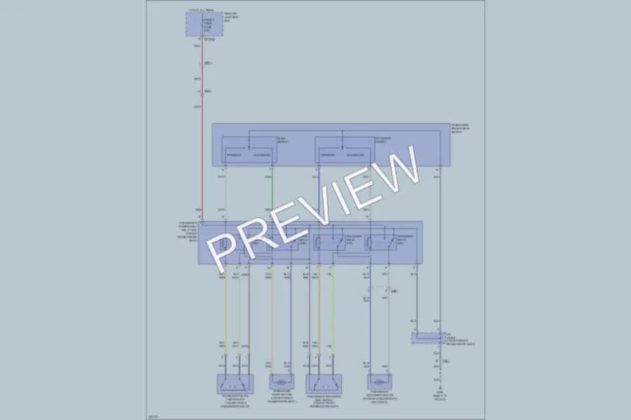 2012 Hyundai Genesis Power Seats wiring diagram preview