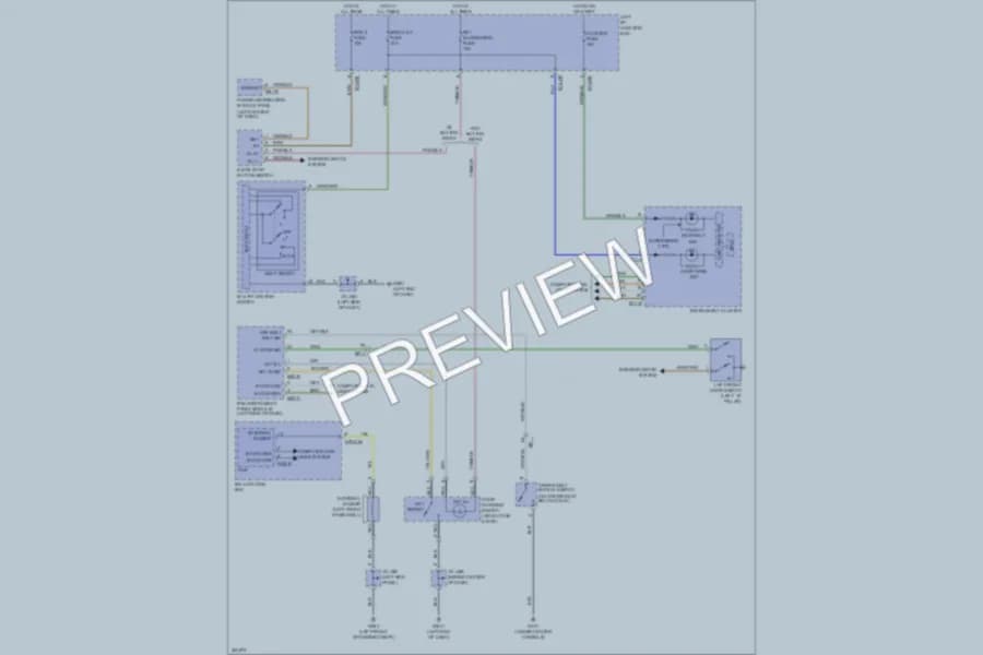 2012 Hyundai Genesis Warning Systems wiring diagram preview