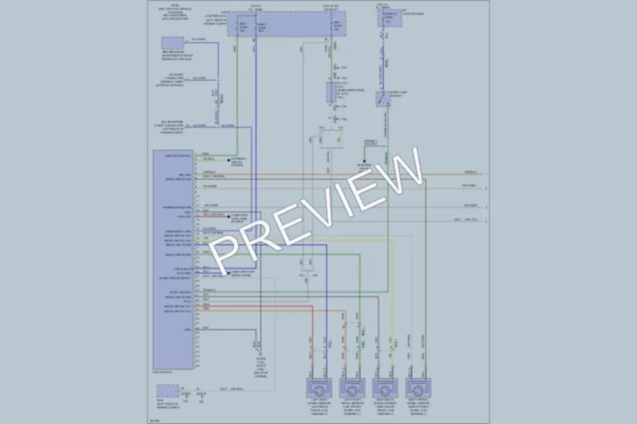 2012 Hyundai SantaFe Anti Lock Brakes wiring diagram preview
