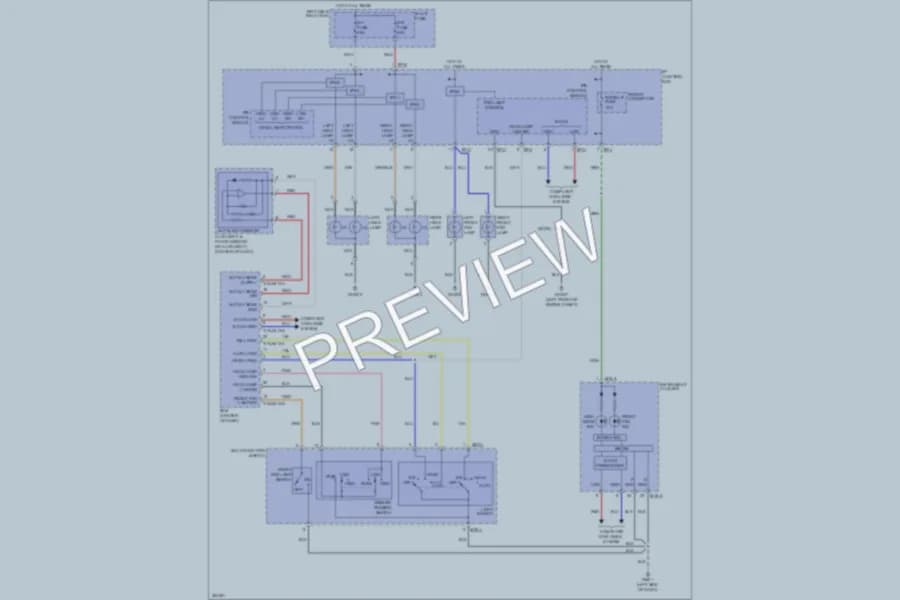 2012 Hyundai Tucson Headlights wiring diagram preview