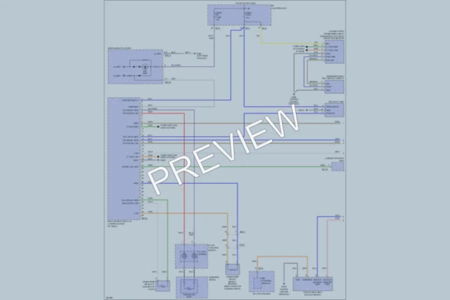 2012 Hyundai Tucson Supplemental Restraints wiring diagram preview