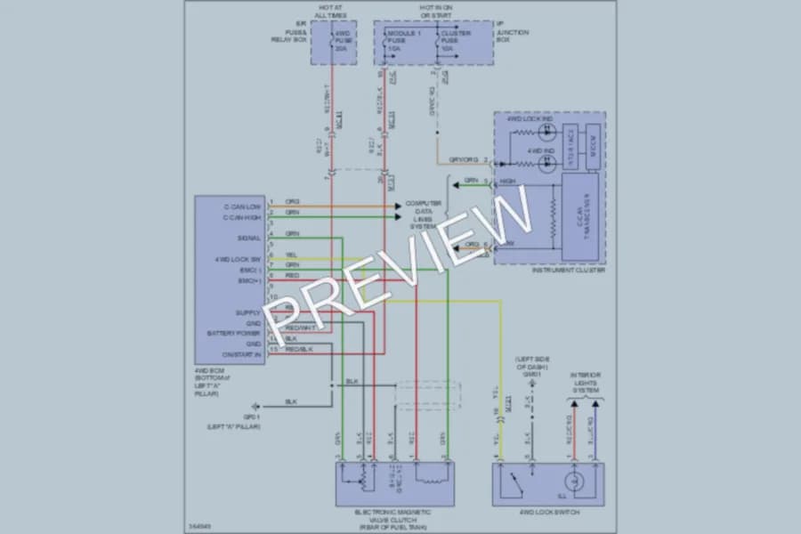 2012 Hyundai Tucson Transmission wiring diagram preview