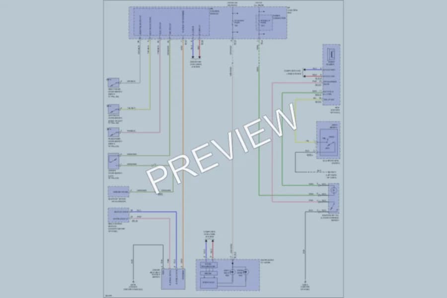 2012 Hyundai Tucson Warning Systems wiring diagram preview
