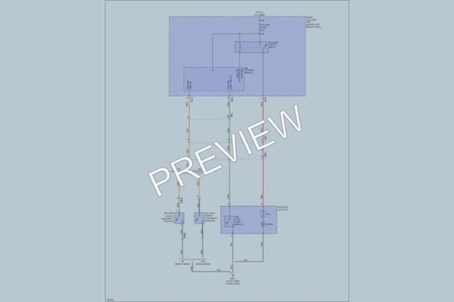 2012 Hyundai Veloster Trunk Tailgate Fuel Door wiring diagram preview