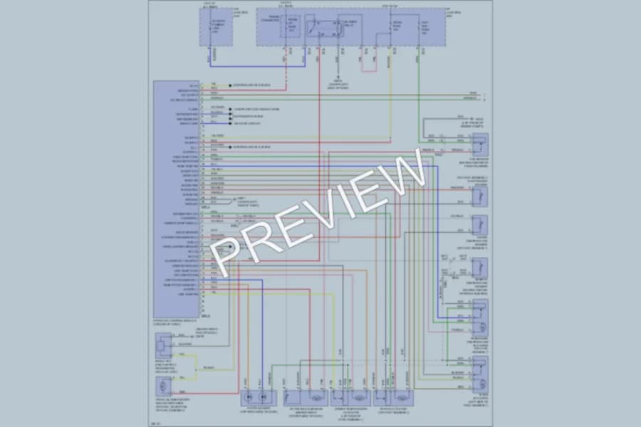 2012 Hyundai Veracruz Air Conditioning wiring diagram preview