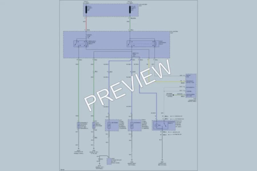2012 Hyundai Veracruz Defoggers wiring diagram preview