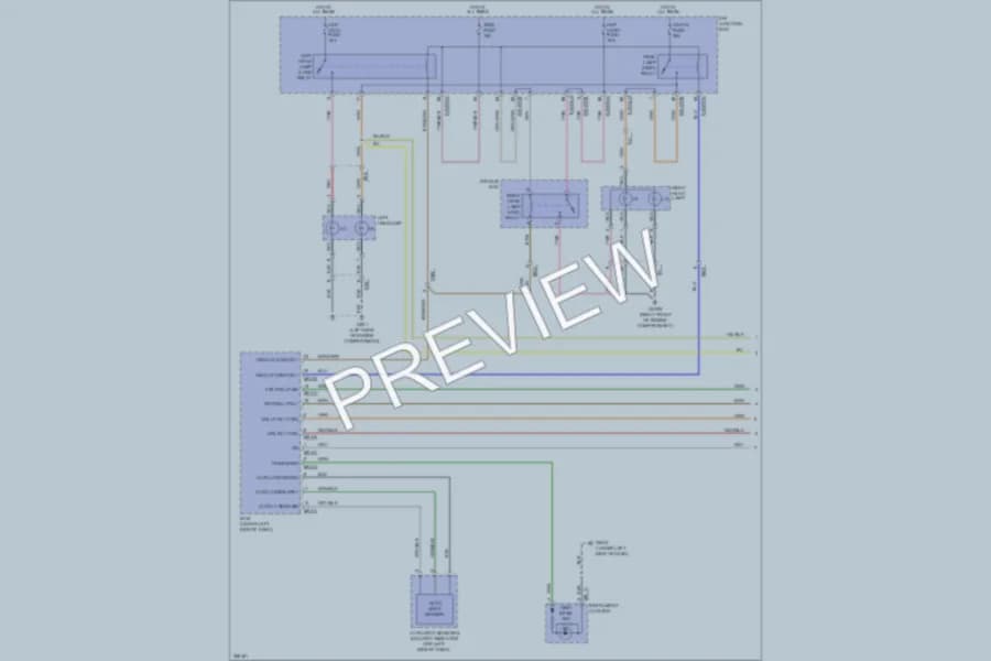2012 Hyundai Veracruz Headlights wiring diagram preview