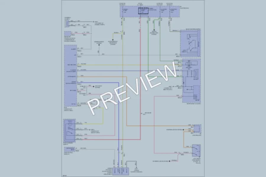 2012 Hyundai Veracruz Warning Systems wiring diagram preview