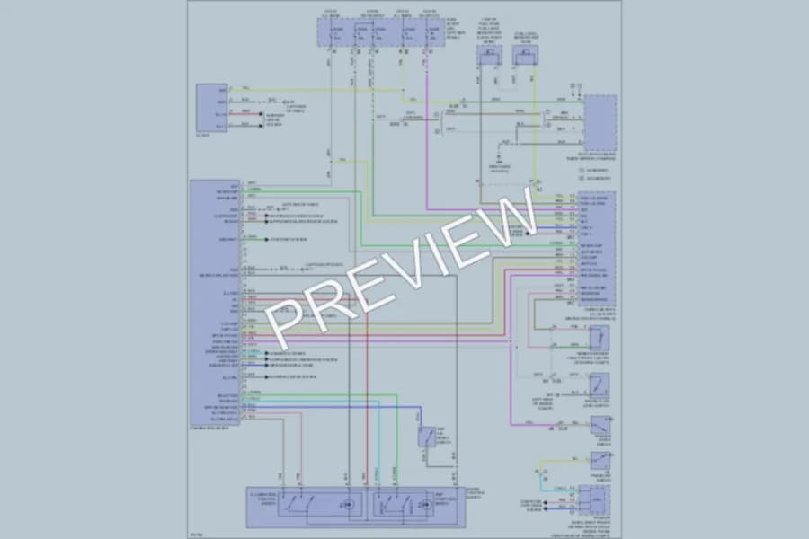 2012 Infiniti EX35 Instrument Cluster wiring diagram preview