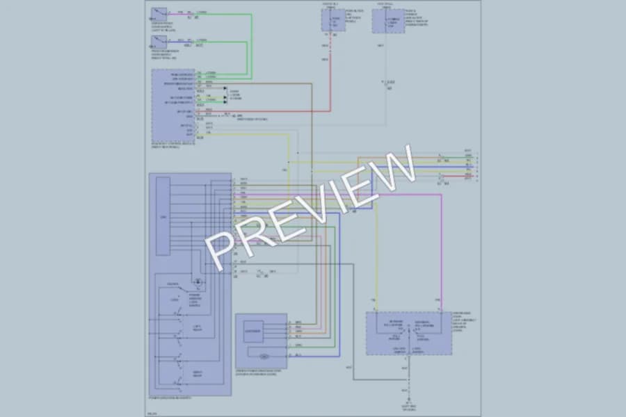 2012 Infiniti EX35 Power Windows wiring diagram preview