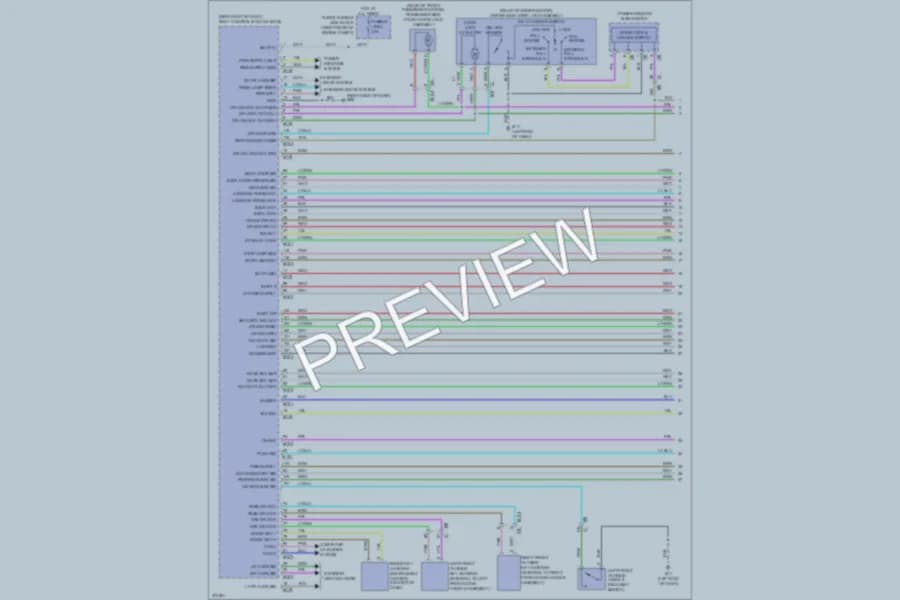 2012 Infiniti FX35 Anti Theft wiring diagram preview
