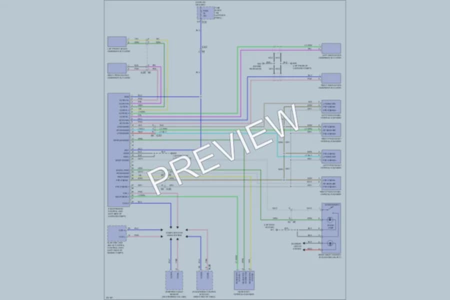 2012 Infiniti FX50 Electronic Suspension wiring diagram preview