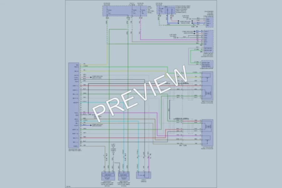 2012 Infiniti FX50 Headlights wiring diagram preview