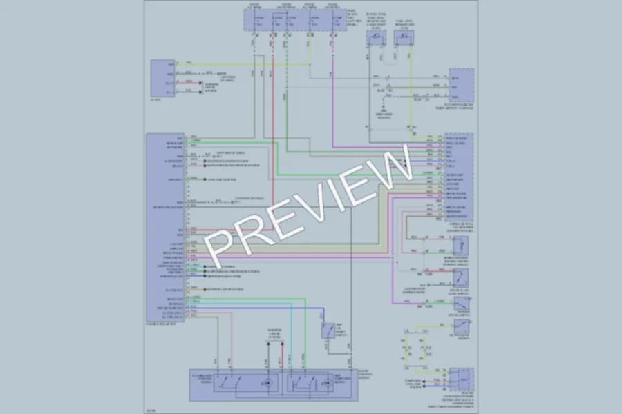 2012 Infiniti FX50 Instrument Cluster wiring diagram preview