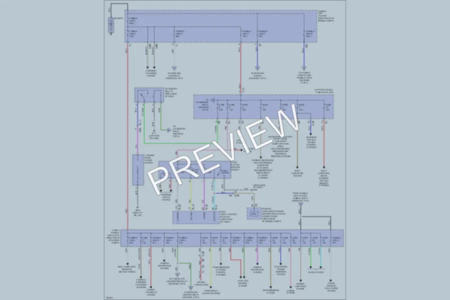 2012 Infiniti FX50 Power Distribution wiring diagram preview