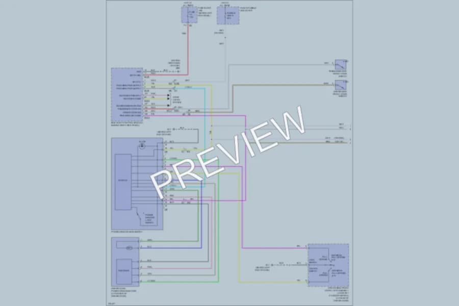 2012 Infiniti G25x Power Windows wiring diagram preview