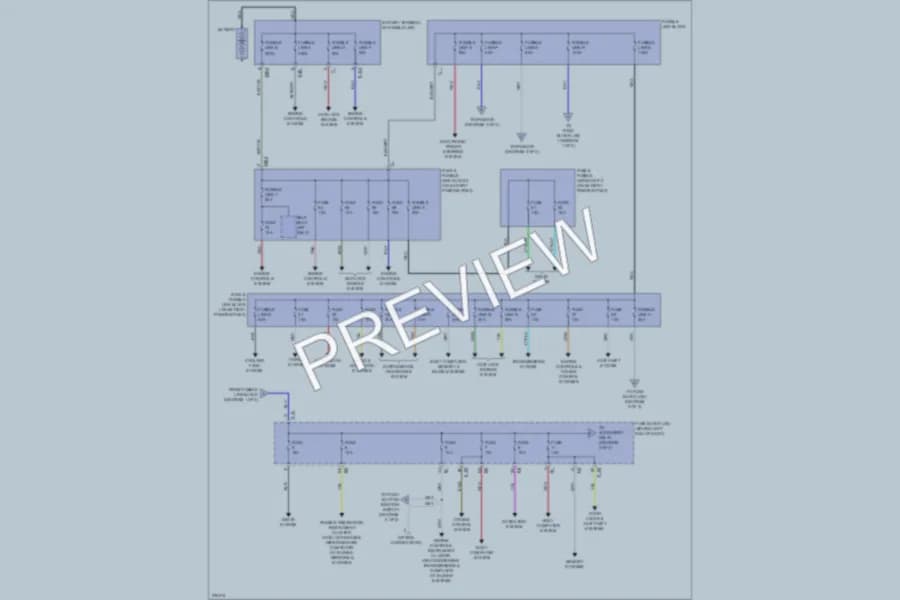 2012 Infiniti M35h Power Distribution wiring diagram preview