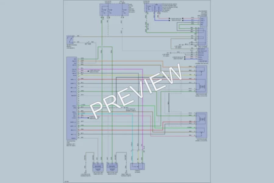 2012 Infiniti M37x Headlights wiring diagram preview