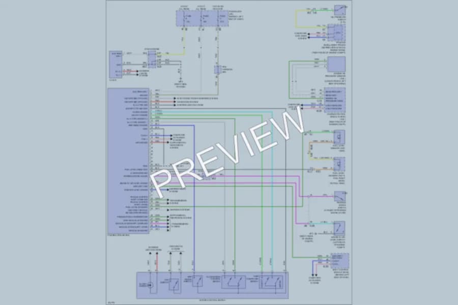 2012 Infiniti M37x Instrument Cluster wiring diagram preview