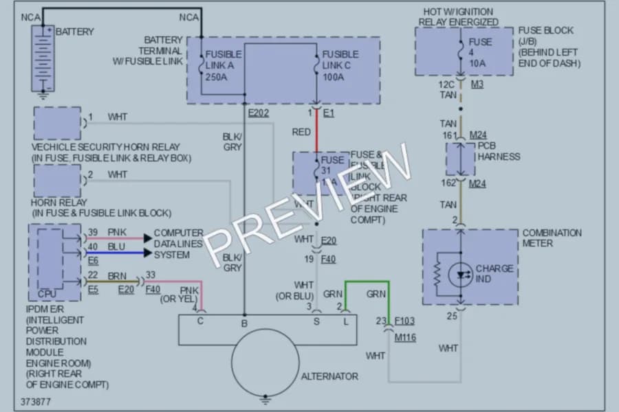 2012 Infiniti M37x Starting Charging wiring diagram preview