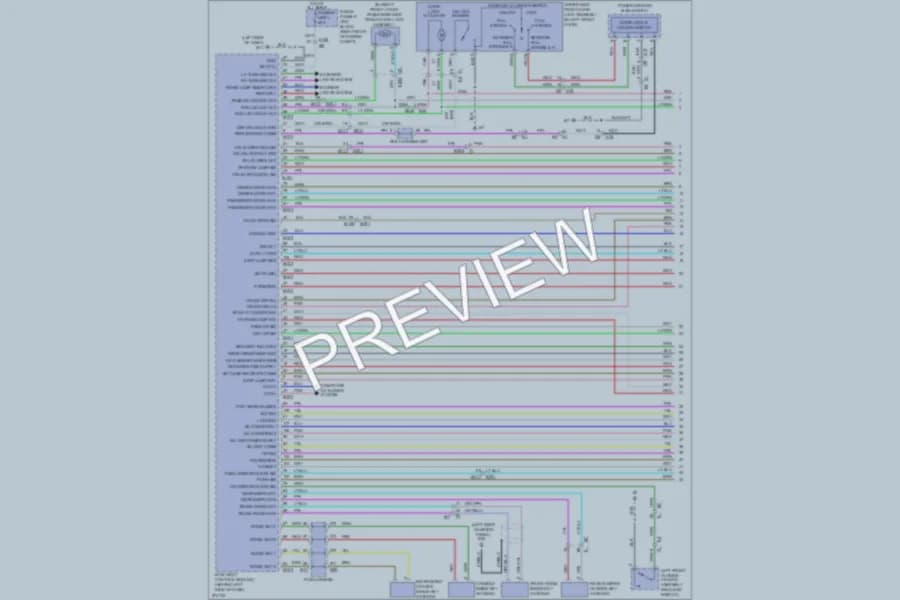 2012 Infiniti M56 Power Door Locks wiring diagram preview