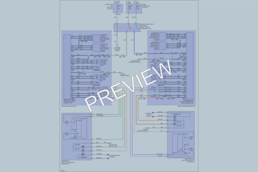 2012 Infiniti QX56 Power Seats wiring diagram preview
