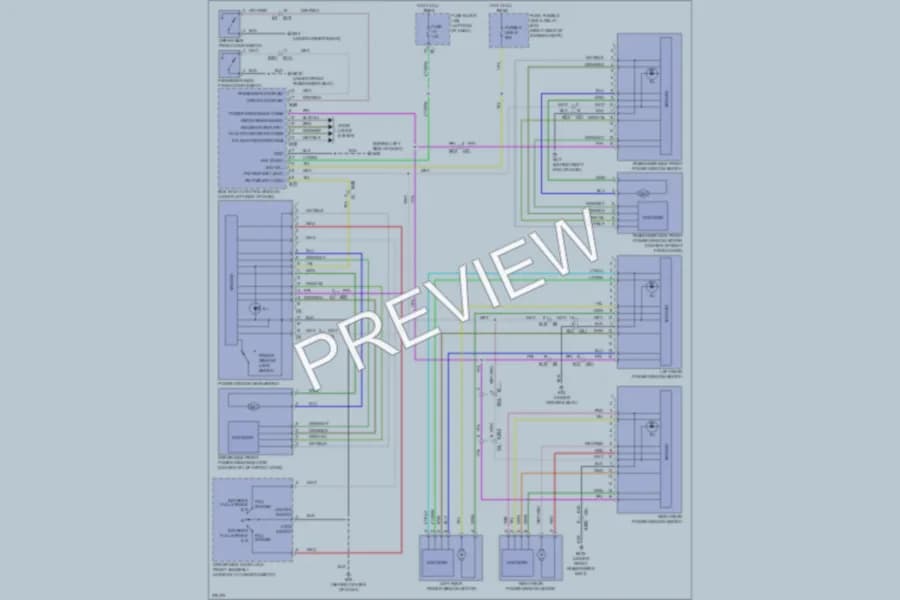2012 Infiniti QX56 Power Windows wiring diagram preview