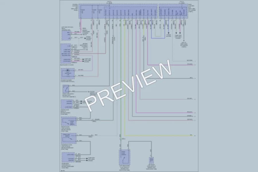 2012 Jaguar XFR Anti Theft wiring diagram preview