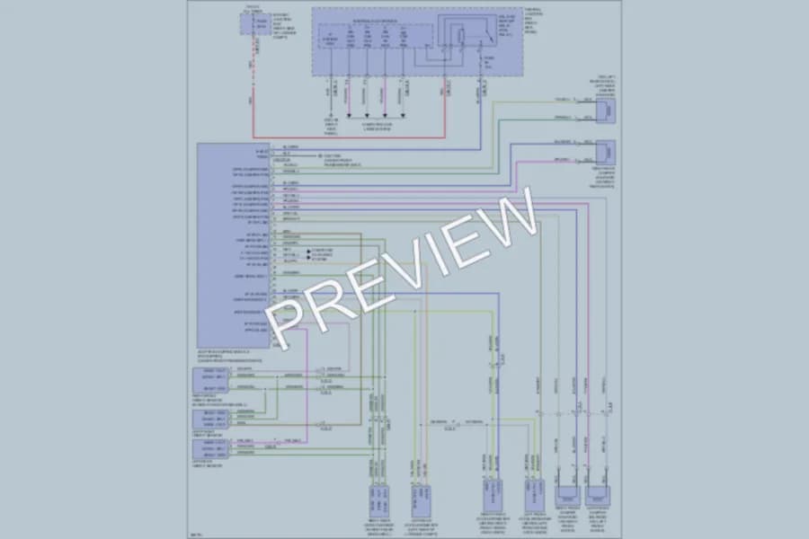 2012 Jaguar XFR Electronic Suspension wiring diagram preview