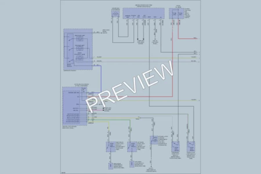 2012 Jaguar XFR Interior Lights wiring diagram preview
