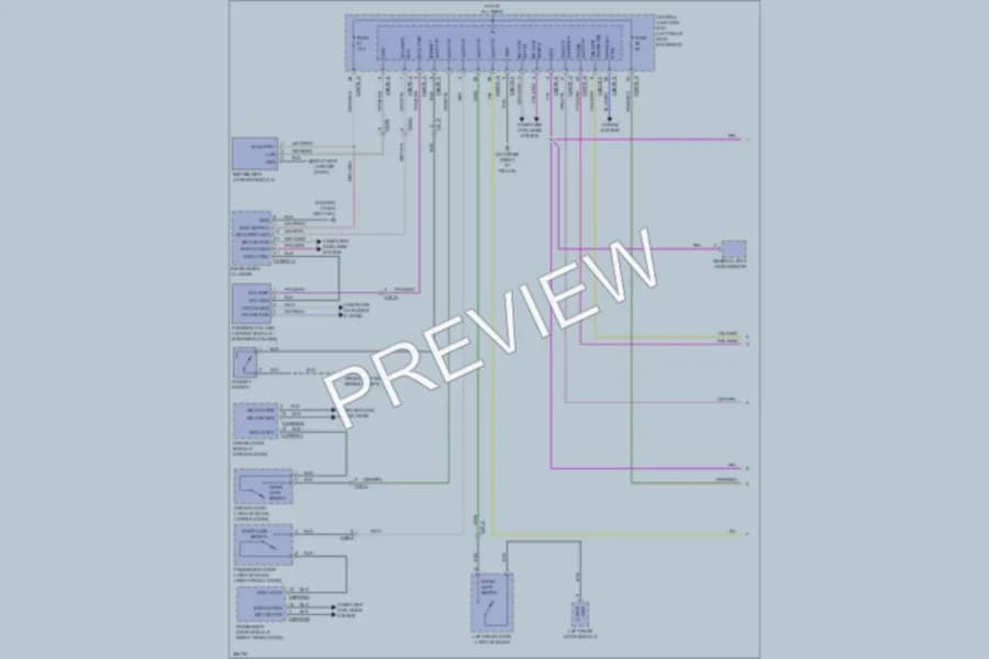 2012 Jaguar XJL Anti Theft wiring diagram preview
