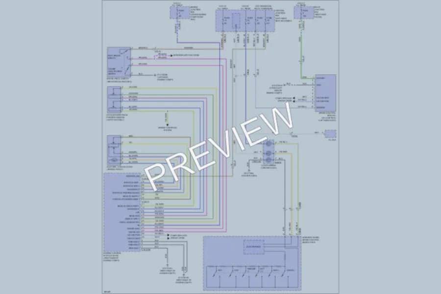 2012 Jaguar XJL Cruise Control wiring diagram preview