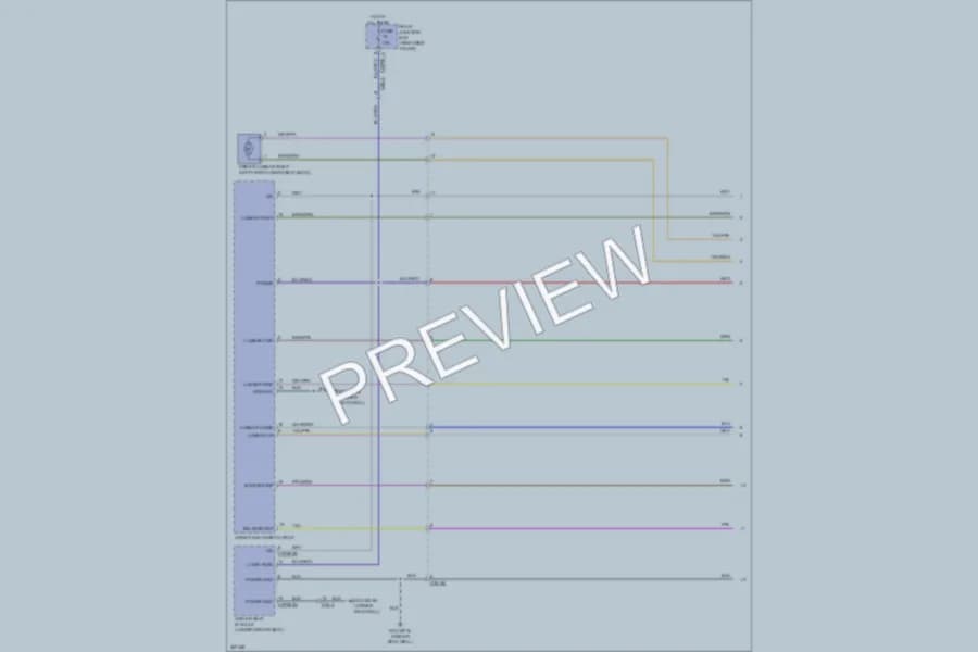 2012 Jaguar XJL Power Seats wiring diagram preview