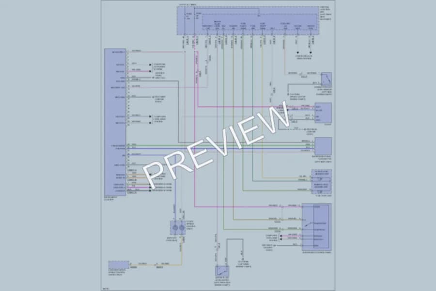 2012 Jaguar XJLSupercharged Instrument Cluster wiring diagram preview