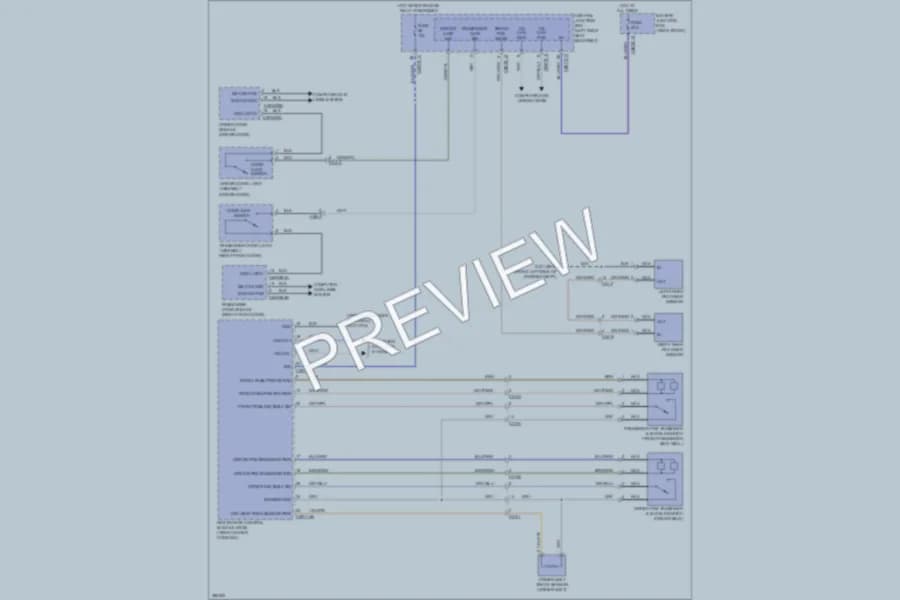 2012 Jaguar XJLSupercharged Warning Systems wiring diagram preview