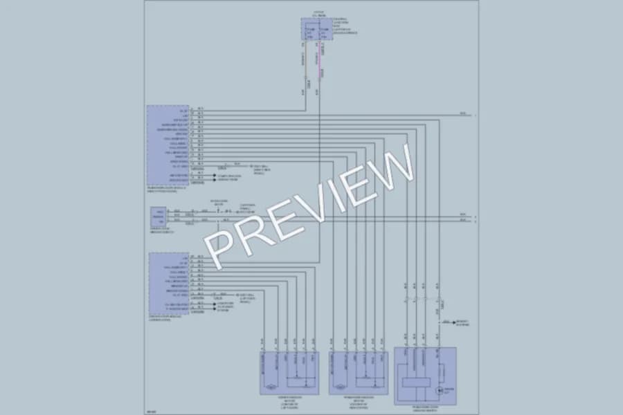 2012 Jaguar XJSupercharged Power Windows wiring diagram preview