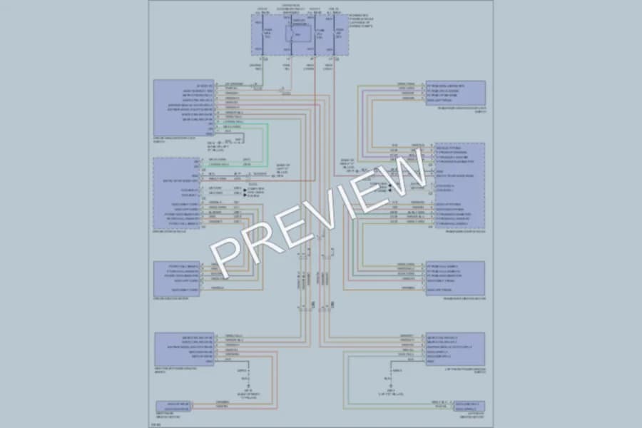 2012 Jeep GrandCherokee Power Windows wiring diagram preview