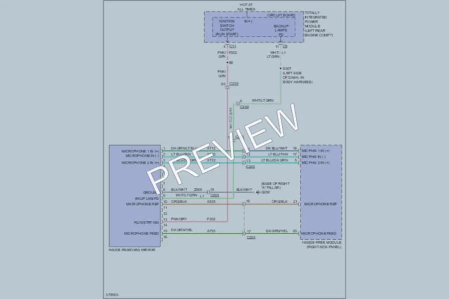 2012 Jeep Patriot Power Mirrors wiring diagram preview