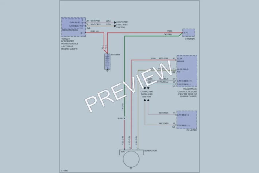 2012 Jeep Patriot Starting Charging wiring diagram preview