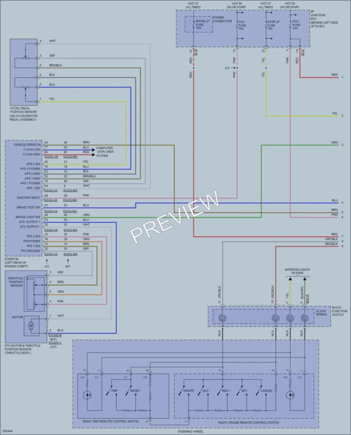 2012 Kia Rio5 Cruise Control wiring diagram preview