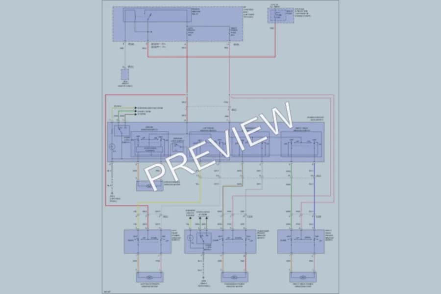 2012 Kia Soul Power Windows wiring diagram preview