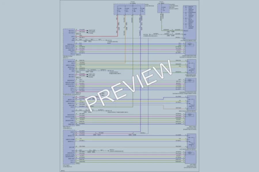 2012 LandRover LR2 Power Windows wiring diagram preview