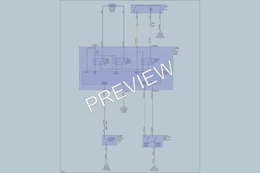 2012 LandRover LR2 Trunk Tailgate Fuel Door wiring diagram preview