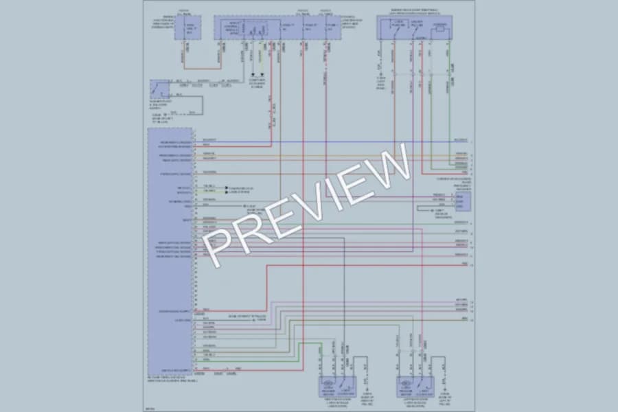 2012 LandRover LR4 Power Door Locks wiring diagram preview