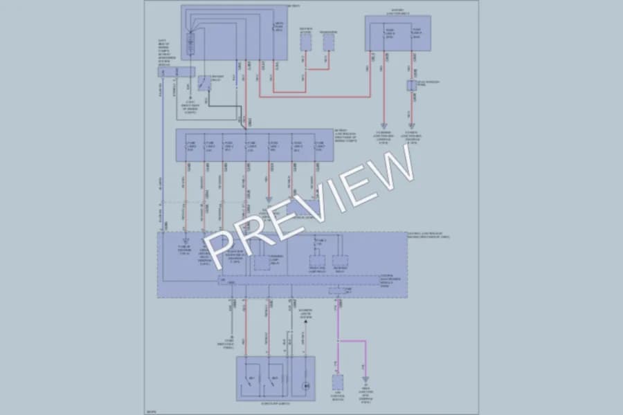 2012 LandRover RangeRover Power Distribution wiring diagram preview