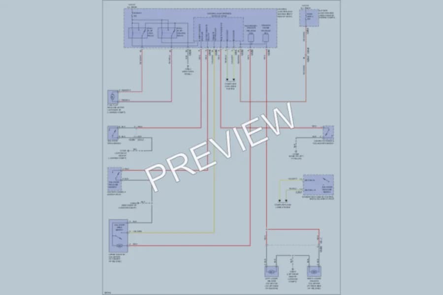 2012 LandRover RangeRover Trunk Tailgate Fuel Door wiring diagram preview