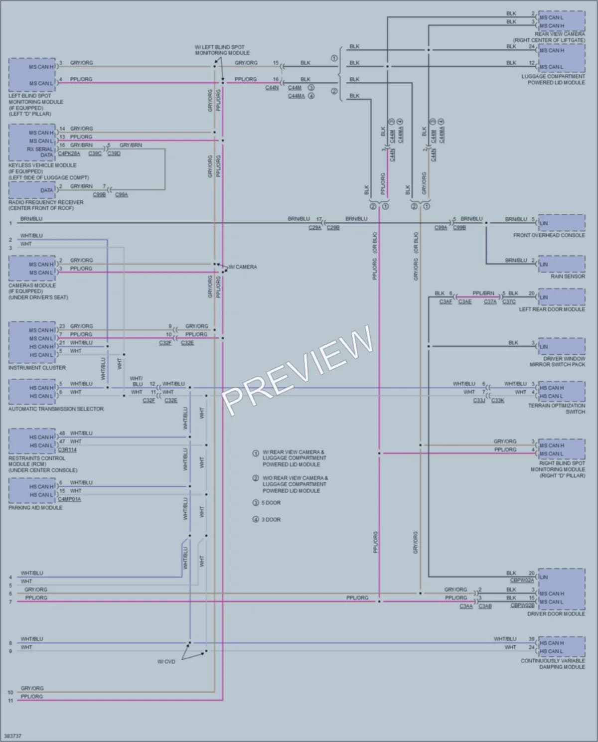 2012 LandRover RangeRoverEvoque Computer Data Lines wiring diagram preview