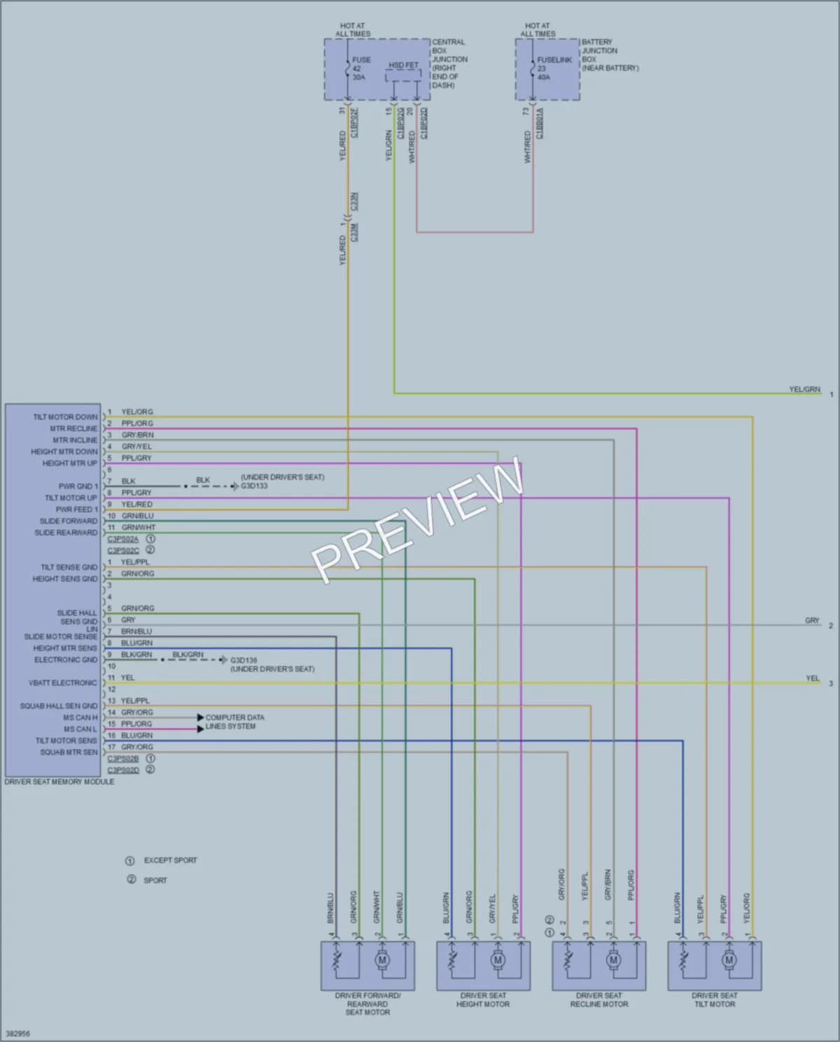 2012 LandRover RangeRoverEvoque Memory Systems wiring diagram preview