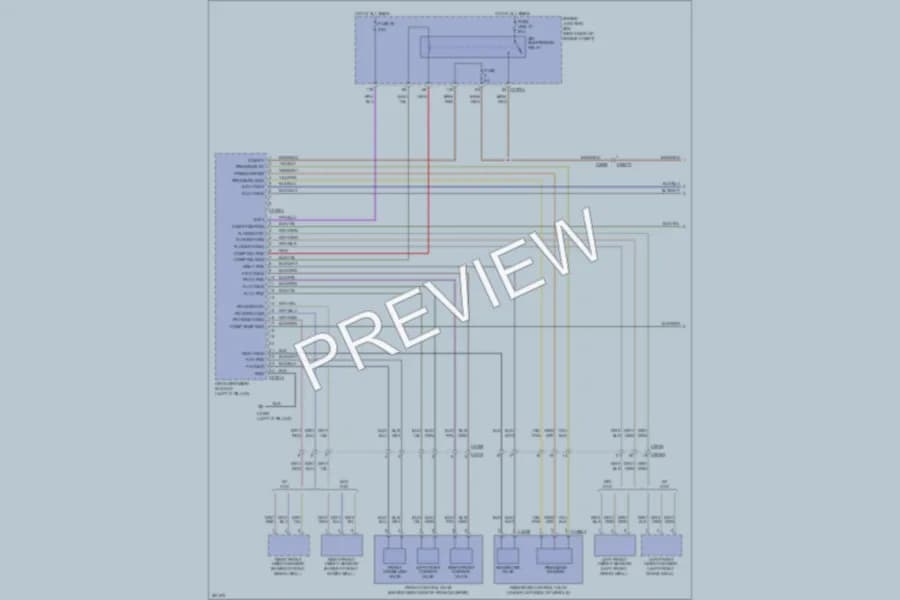 2012 LandRover RangeRoverSport Electronic Suspension wiring diagram preview