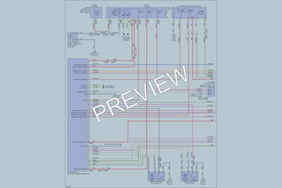 2012 LandRover RangeRoverSport Power Door Locks wiring diagram preview
